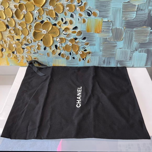 CHANEL Dust / Storage Bags Pair of 2 Drawstring Pouches - Picture 4 of 5